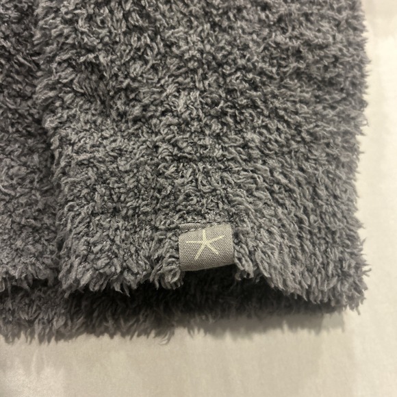 Barefoot Dreams CozyChic Relaxed Open Front Cardigan Dark Gray Pockets Worn Once - Picture 9 of 12